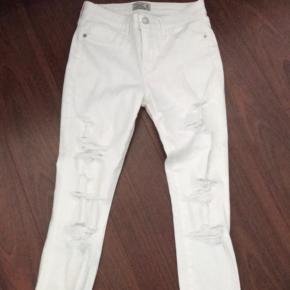 Abercrombie & Fitch White Jeans